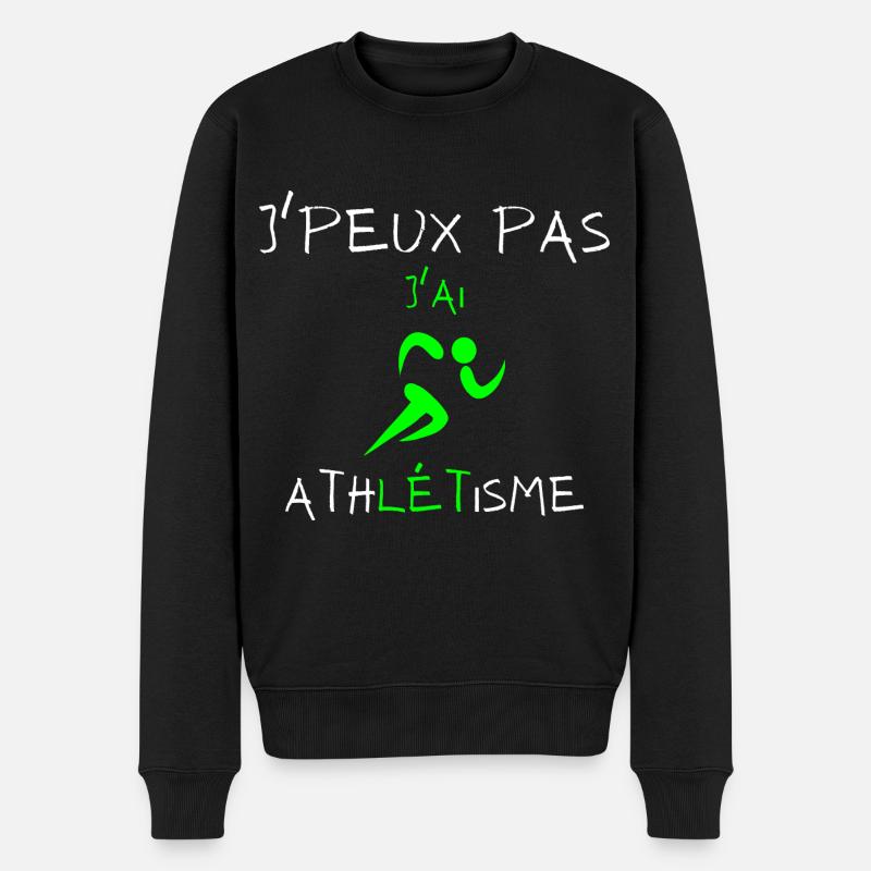 j'peux pas j'ai athlétisme - Pull Premium bio Homme - noir