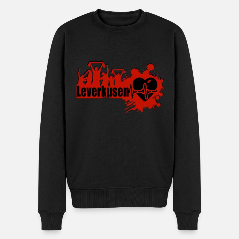 Leverkusen Fan - Männer Premium Bio Pullover - Schwarz