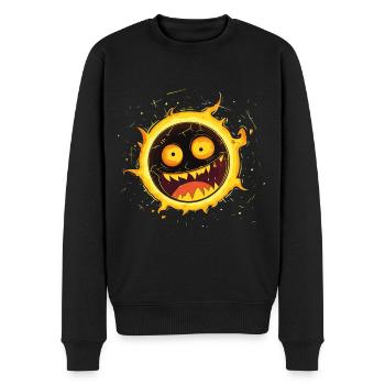 Solar Eclipse April 8 2024 Totale Sonnenfinsternis - Männer Premium Bio Pullover - Schwarz - Vorne - Nico (187cm)