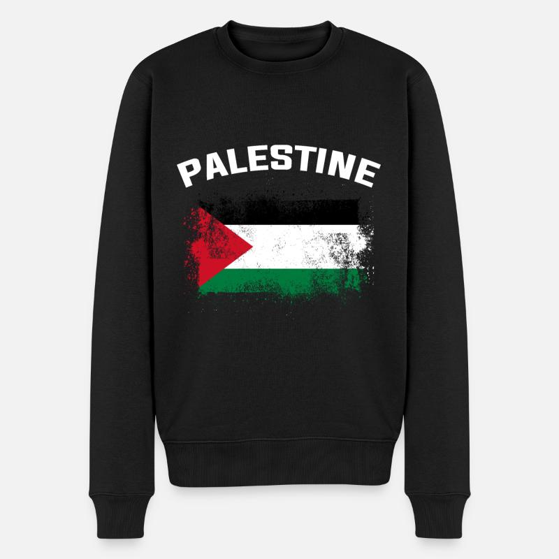 Palestine - Pull Premium bio Homme - noir
