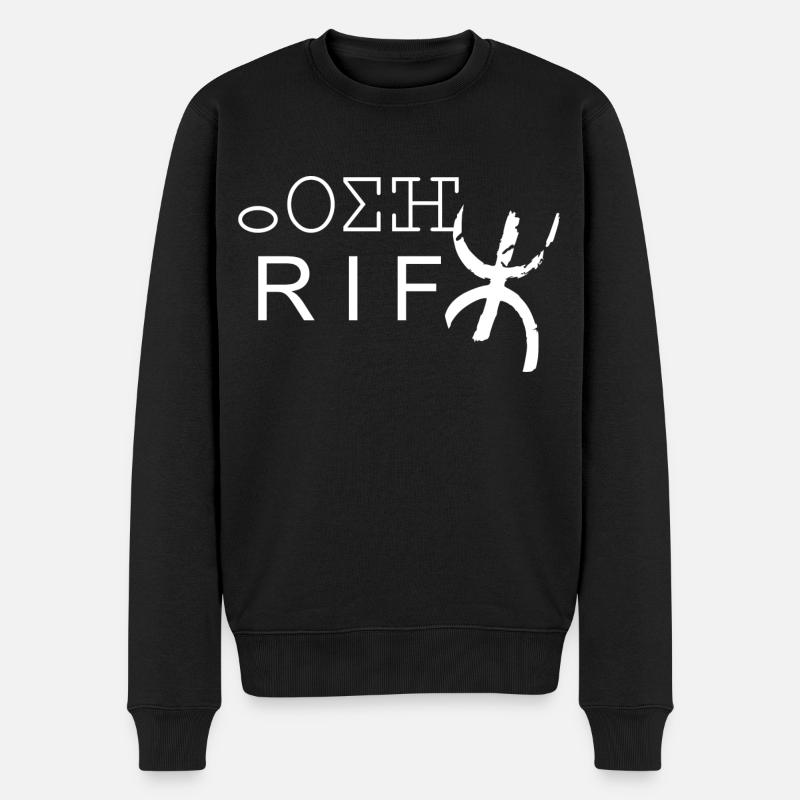 Rif - Männer Premium Bio Pullover - Schwarz