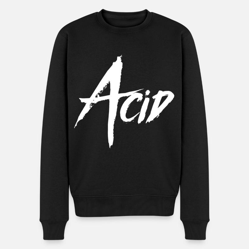 ACID - Männer Premium Bio Pullover - Schwarz