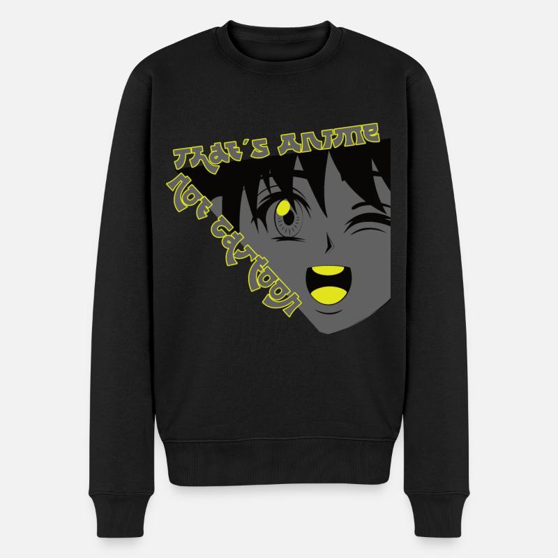 Anime pas Cartoon - Pull Premium bio Homme - noir