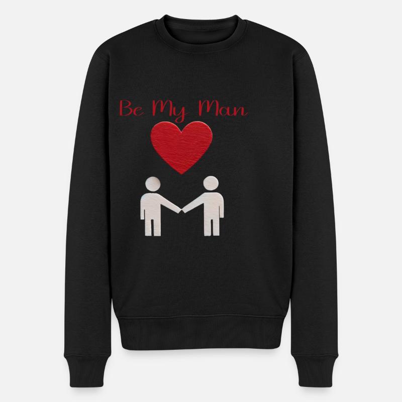 Message d’amour Silhouette - Pull Premium bio Homme - noir