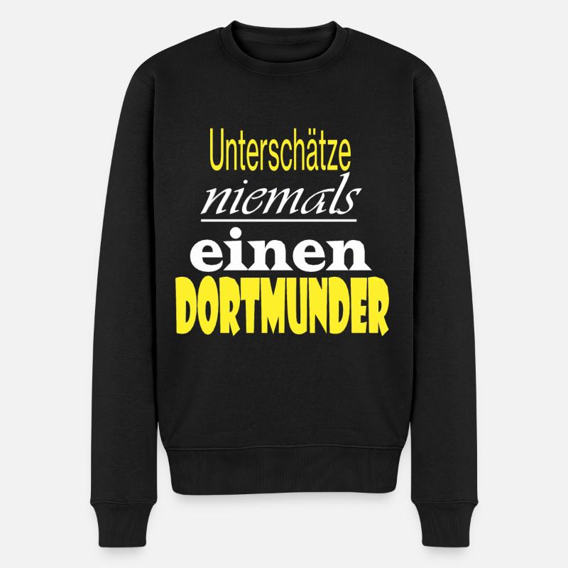 Dortmund - Männer Premium Bio Pullover - Schwarz