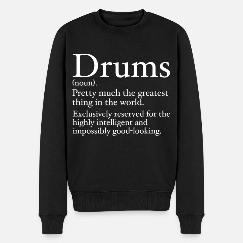 Drôle Drummer Définition - Pull Premium bio Homme - noir