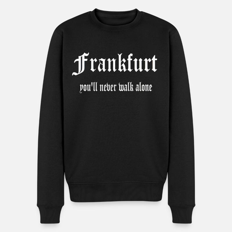 Frankfurt Design - Männer Premium Bio Pullover - Schwarz