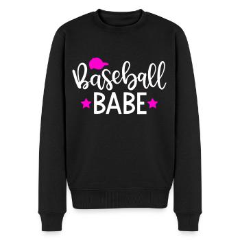 Baseball Babe - Men's Premium Organic Jumper - black - Front - Nico (187cm)
