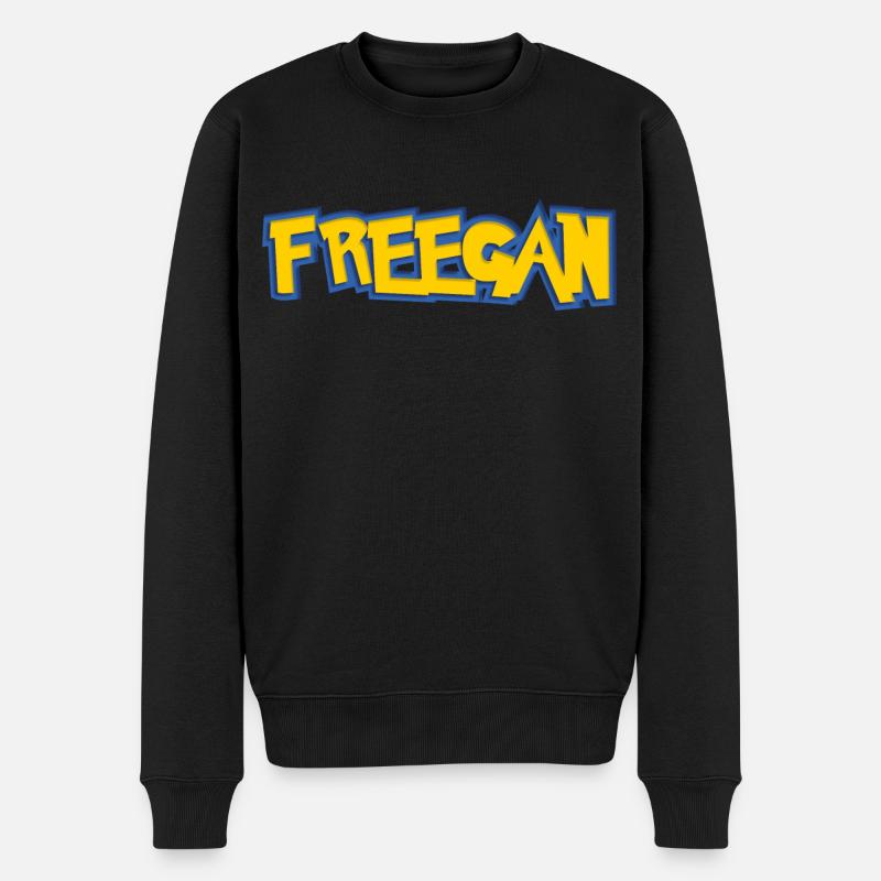 Graphique Freegan - Pull Premium bio Homme - noir