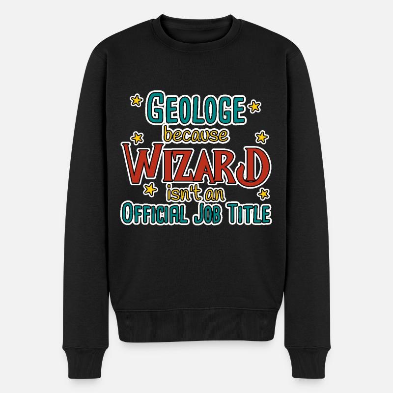 Géologue Magicien Géologie - Pull Premium bio Homme - noir