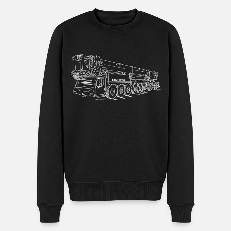 LTM 1750/9.1 Hell - Männer Premium Bio Pullover - Schwarz