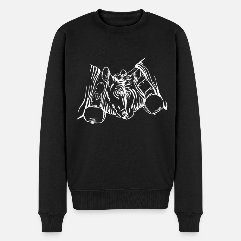 Vache d'hérens,eringer - Pull Premium bio Homme - noir