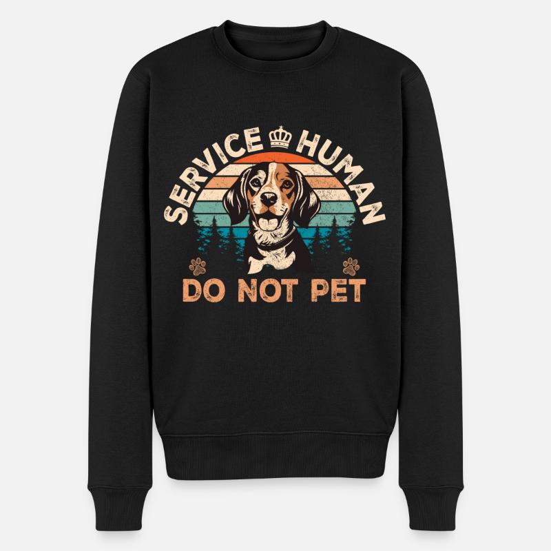 Service Human - Pull Premium bio Homme - noir