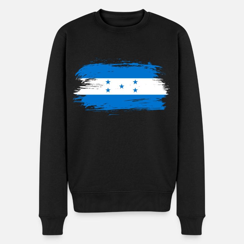 Drapeau du Honduras drapeau - Pull Premium bio Homme - noir