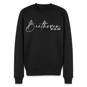 Beethoven - Männer Premium Bio Pullover - Schwarz - Vorne - Nico (187cm)