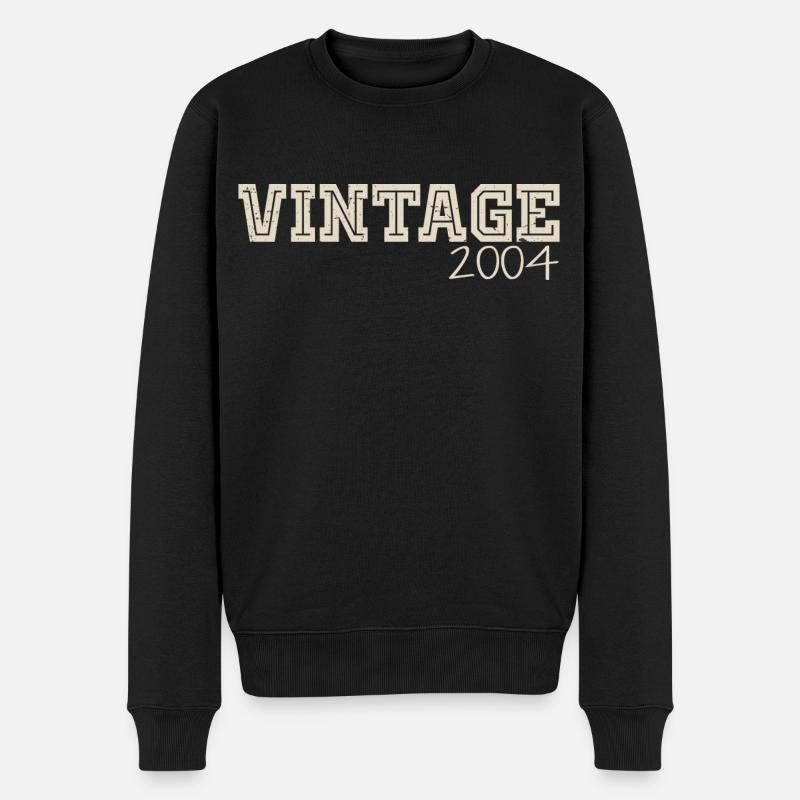 Vintage 2004 Original 2004 Rétro 2004 Cadeau 2004 - Pull Premium bio Homme - noir