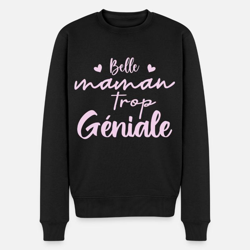 Belle maman trop geniale - Pull Premium bio Homme - noir