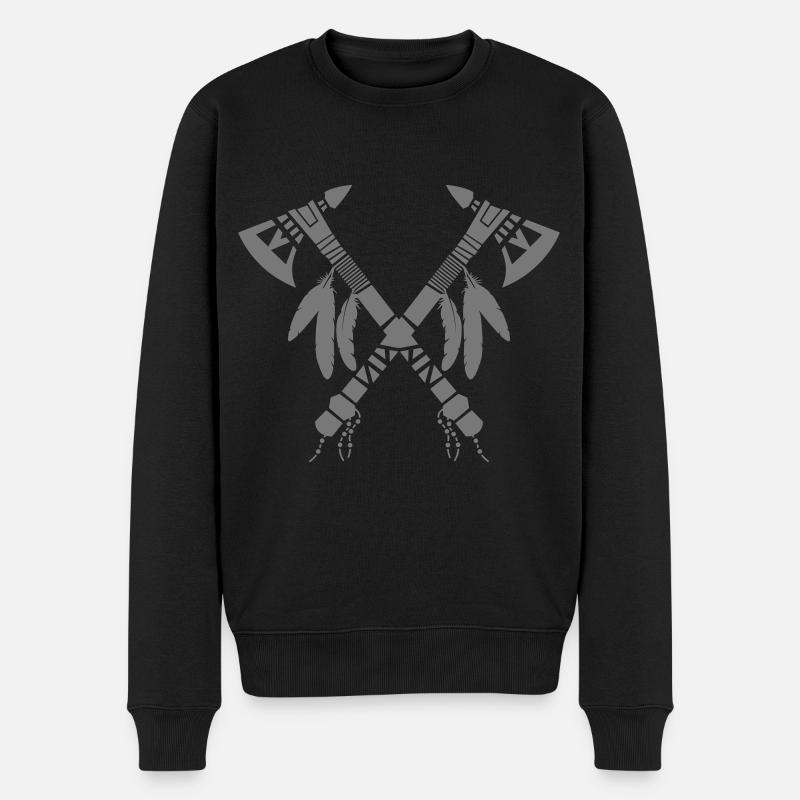 Tomahawks - Pull Premium bio Homme - noir