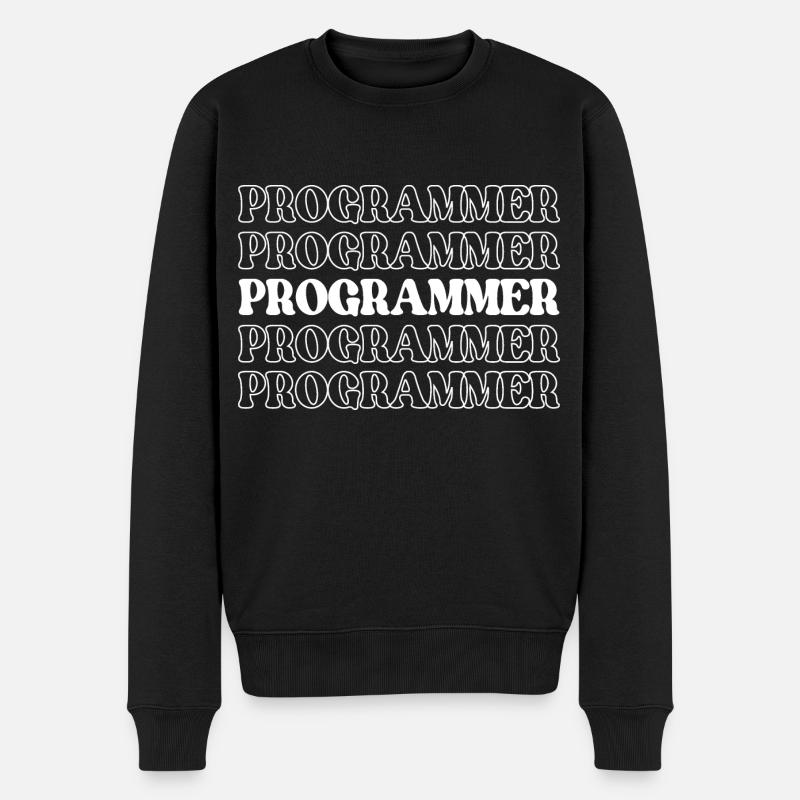 Programmierer, Programmierer, Entwickler, Programmierer, Software-Ingenieur - Männer Premium Bio Pullover - Schwarz