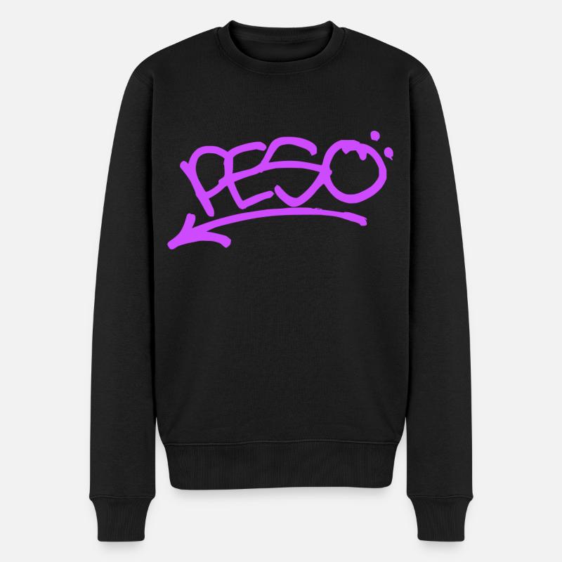 Graffiti Peso - Männer Premium Bio Pullover - Schwarz