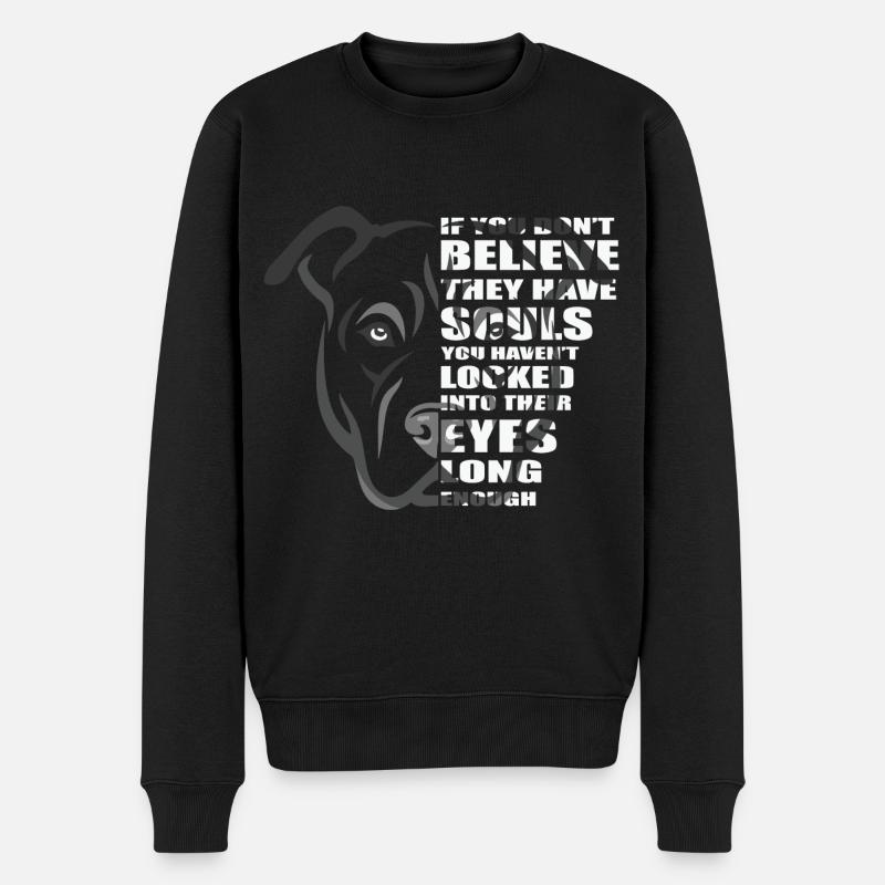Soul Pitbull - Männer Premium Bio Pullover - Schwarz