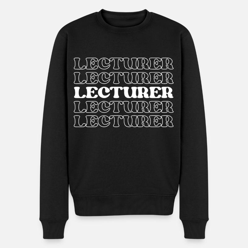 Conférencier, Enseignant, Instructeur, Conférencier, Éducateur - Pull Premium bio Homme - noir