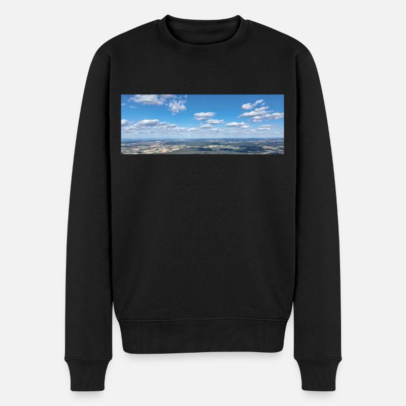 Himmlisch - Männer Premium Bio Pullover - Schwarz