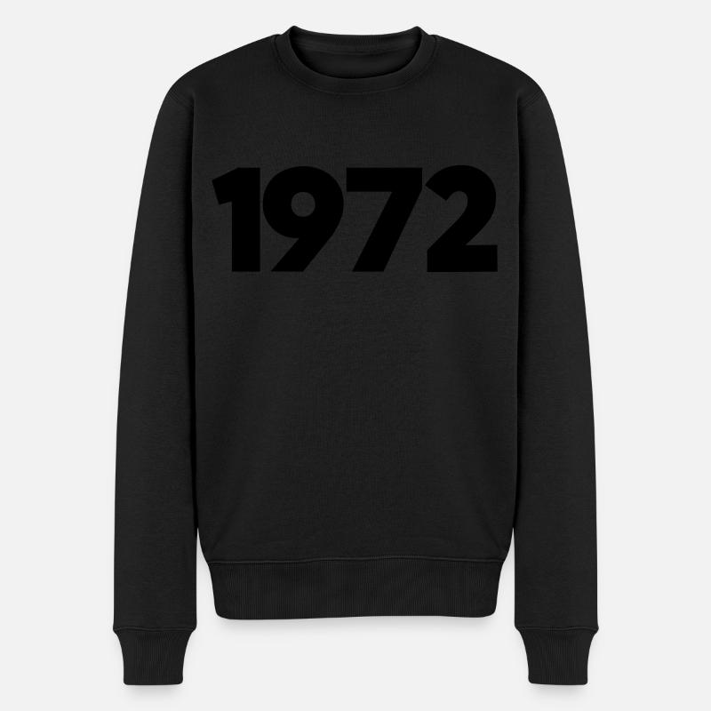 1972 Année de naissance - Pull Premium bio Homme - noir