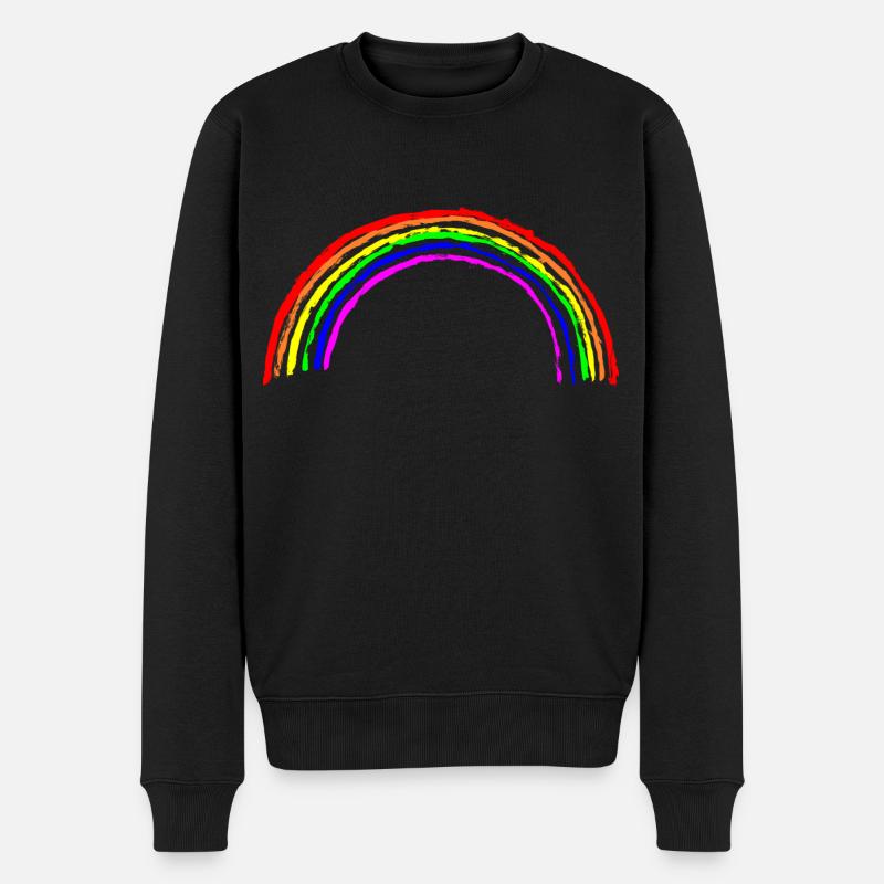 Arc en ciel - Pull Premium bio Homme - noir