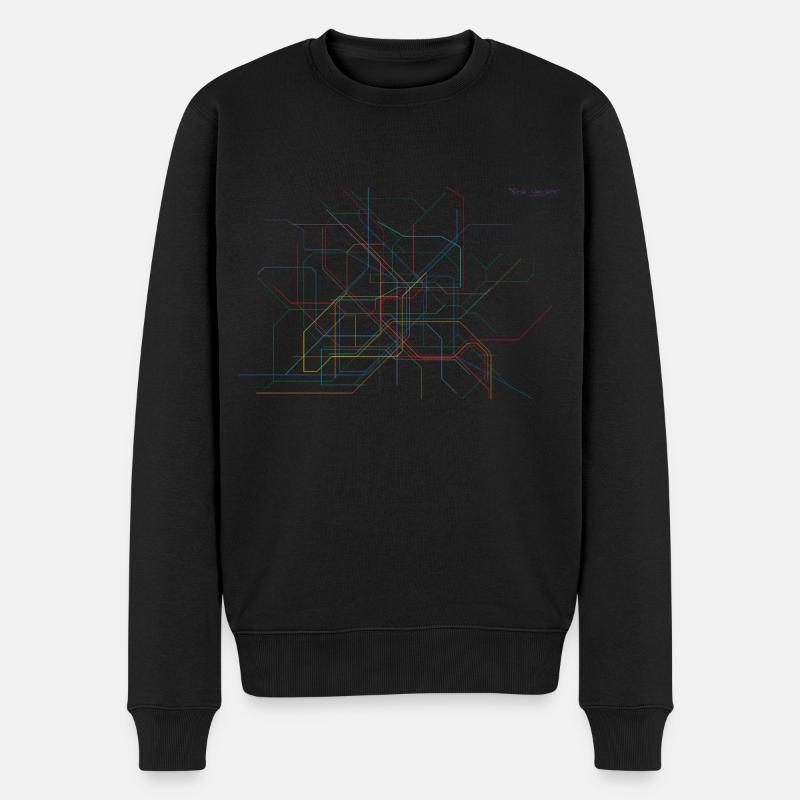 U-MOVE Deutschland - Männer Premium Bio Pullover - Schwarz