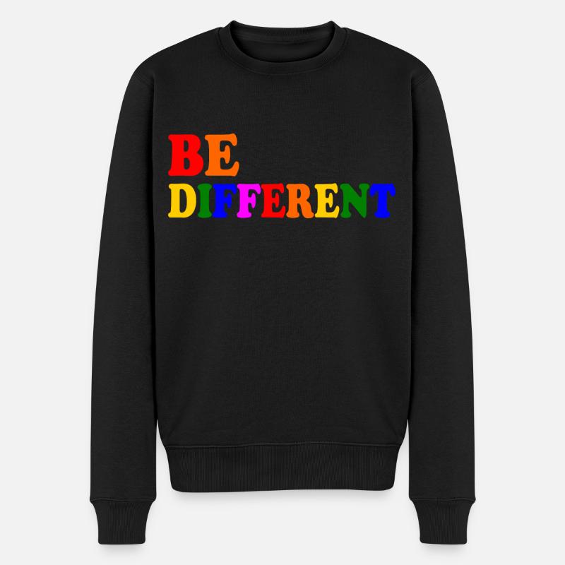 Be different - Pull Premium bio Homme - noir