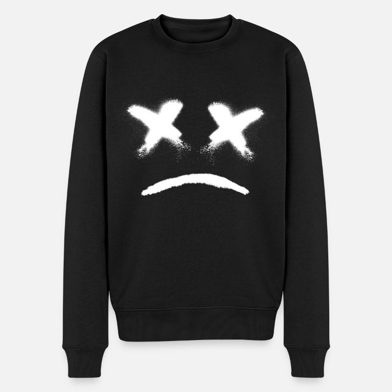 XX traurig - Männer Premium Bio Pullover - Schwarz