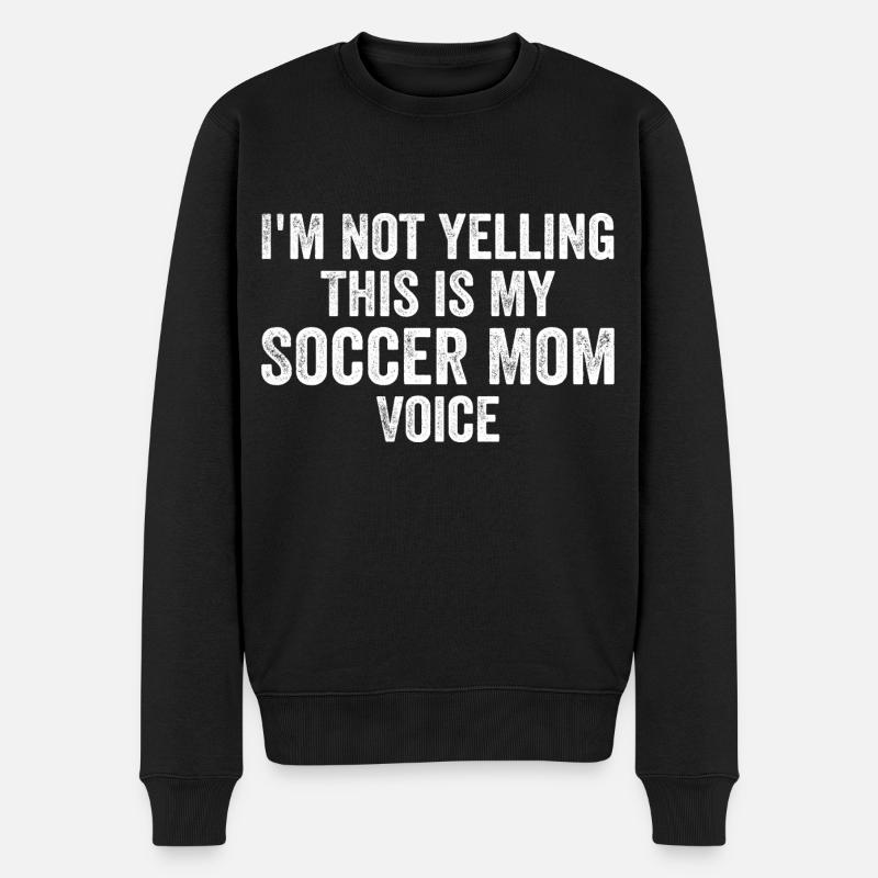 Funny Soccer Mom Voice - Pull Premium bio Homme - noir