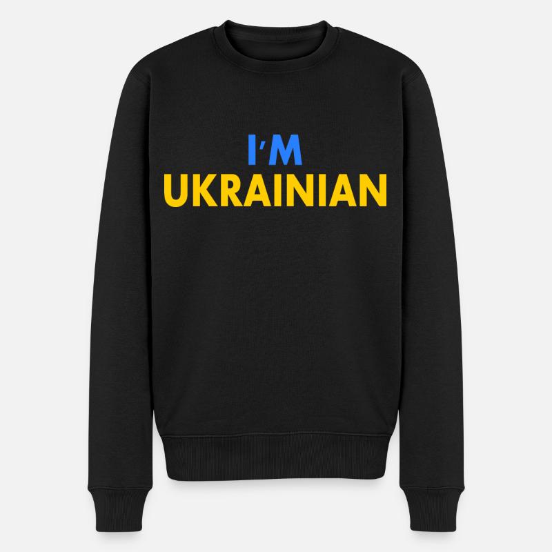 Im ukrainian - Pull Premium bio Homme - noir