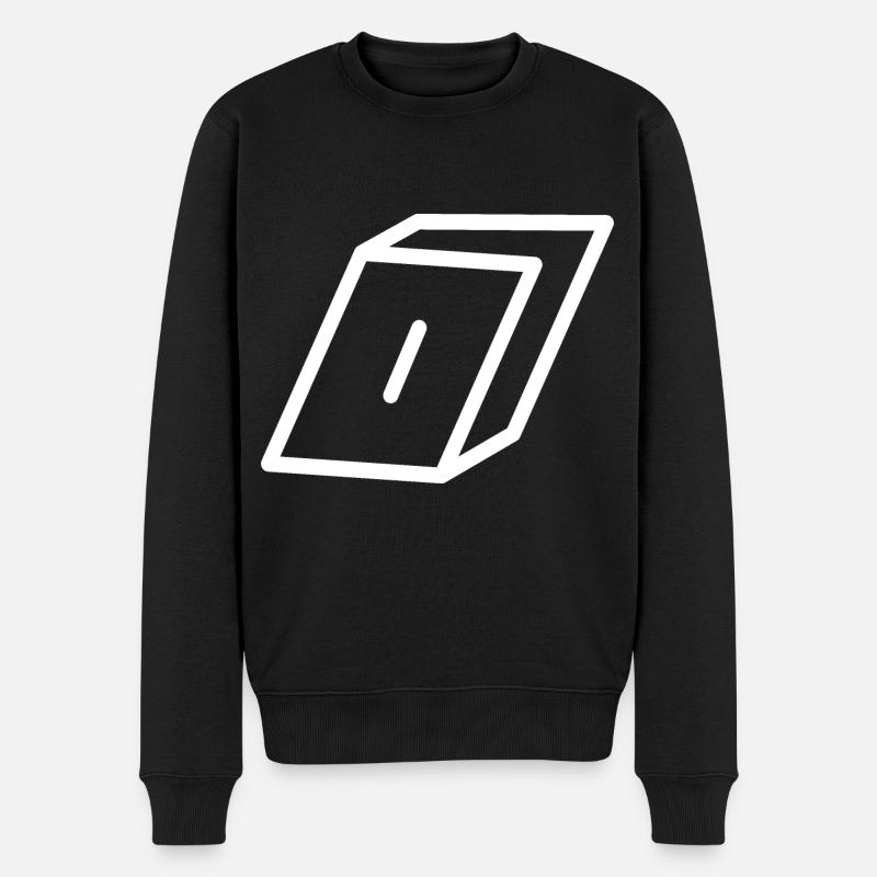 Lettre d’esquisse O - Pull Premium bio Homme - noir