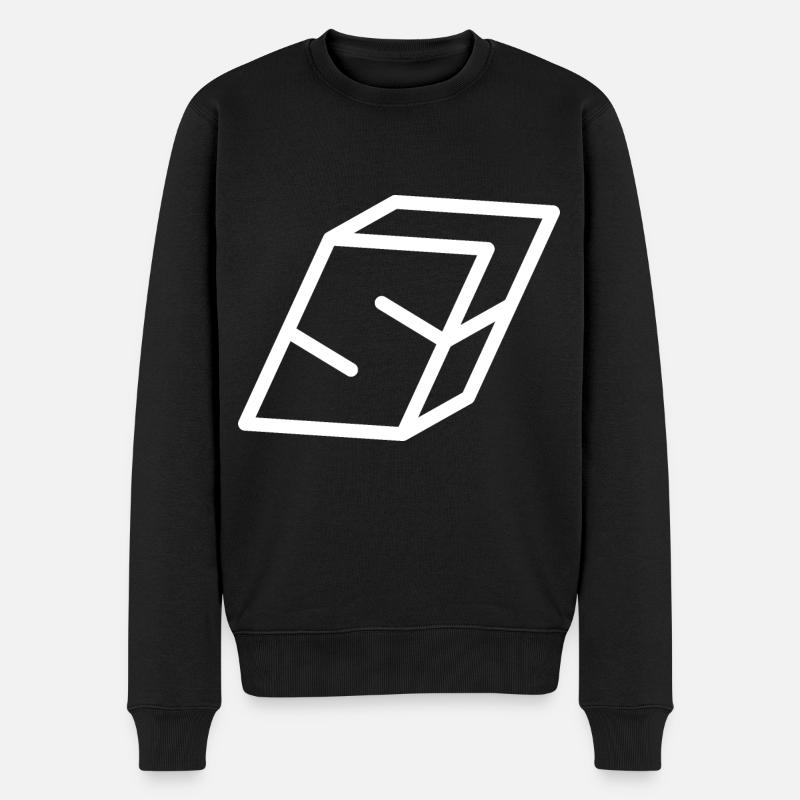 Lettre d’esquisse S - Pull Premium bio Homme - noir