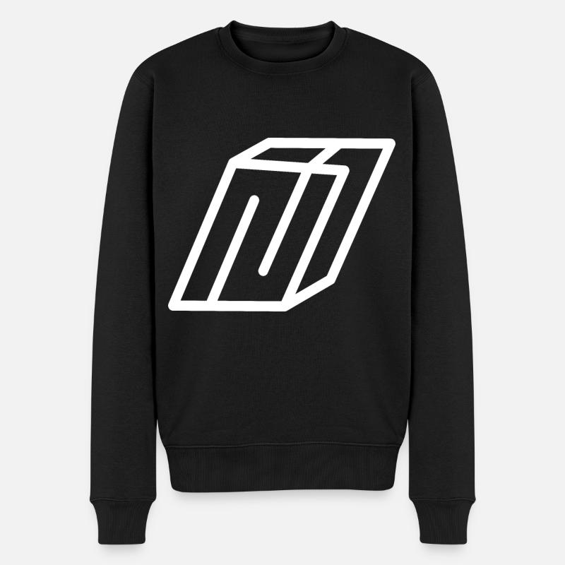 Lettre d’esquisse N - Pull Premium bio Homme - noir