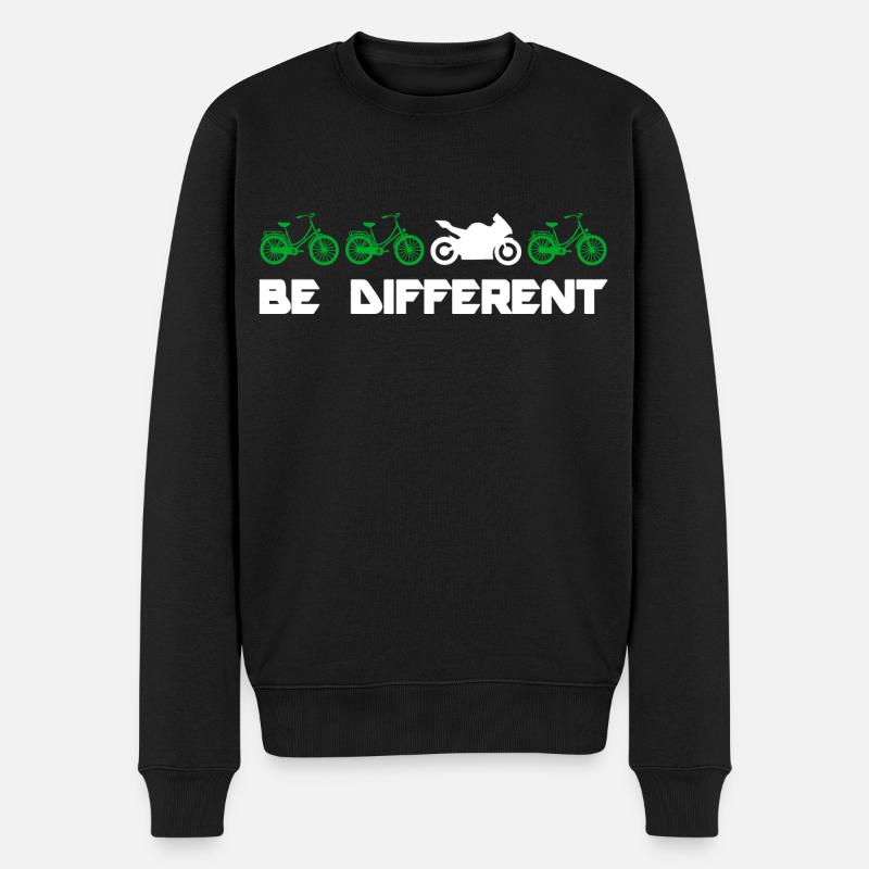 be different Motorrad Motorradfahren Supersportler - Männer Premium Bio Pullover - Schwarz