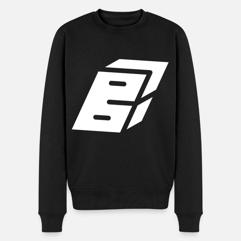 Lettre du résumé B - Pull Premium bio Homme - noir
