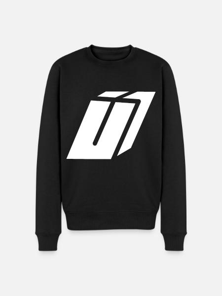 Abstract U letter - Men's Premium Organic Jumper - black