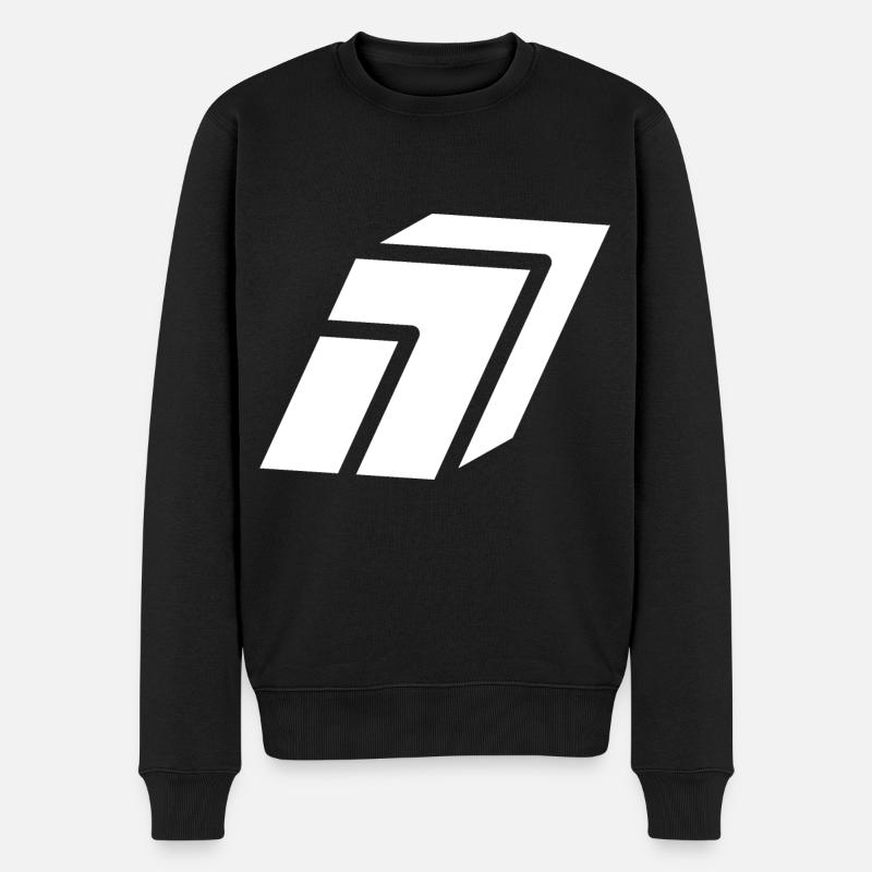 Abstract Nummer 7 - Männer Premium Bio Pullover - Schwarz