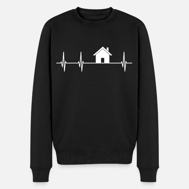 Maison ECG Pouls pouls - Pull Premium bio Homme - noir