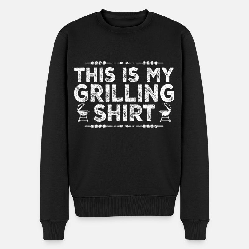 This my grilling shirt - Pull Premium bio Homme - noir
