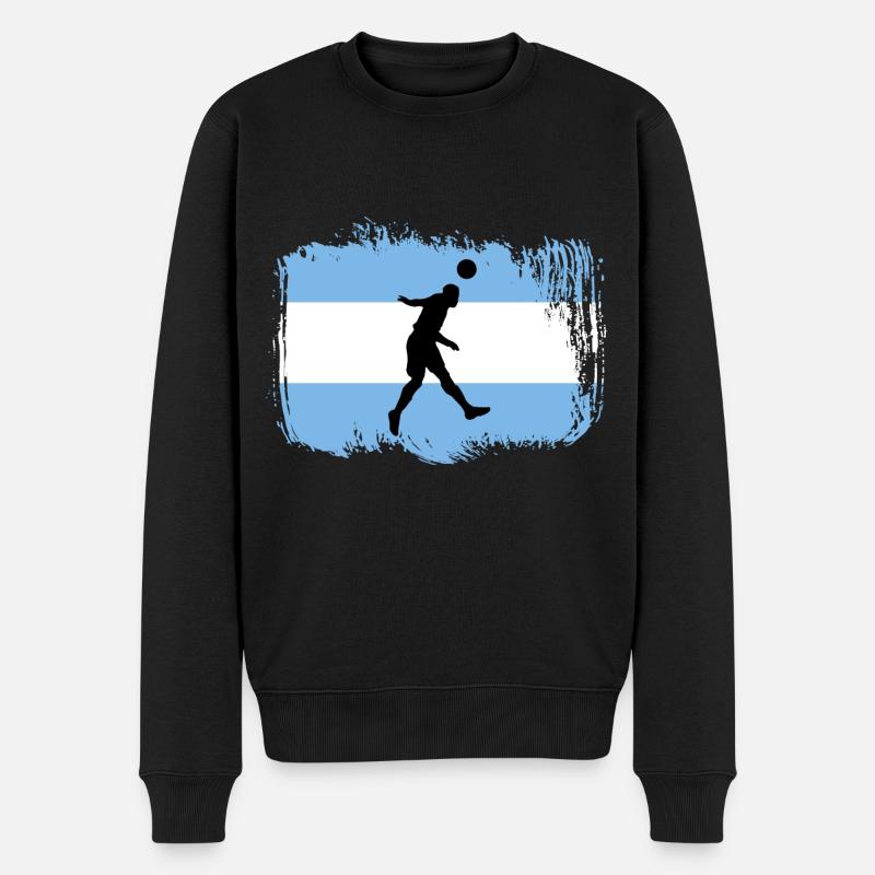 Fußball Argentinien Sport - Männer Premium Bio Pullover - Schwarz