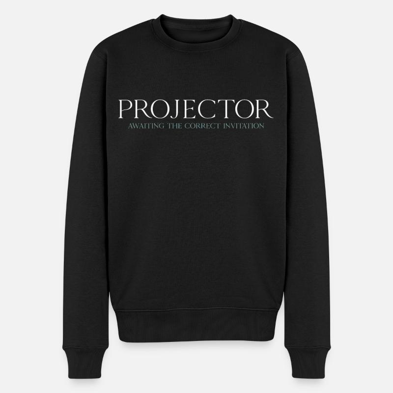 Projector - Männer Premium Bio Pullover - Schwarz