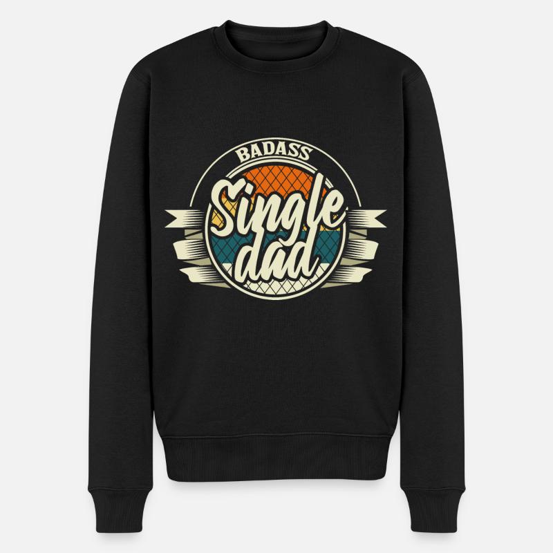 Cadeau des parents pères célibataires - Pull Premium bio Homme - noir