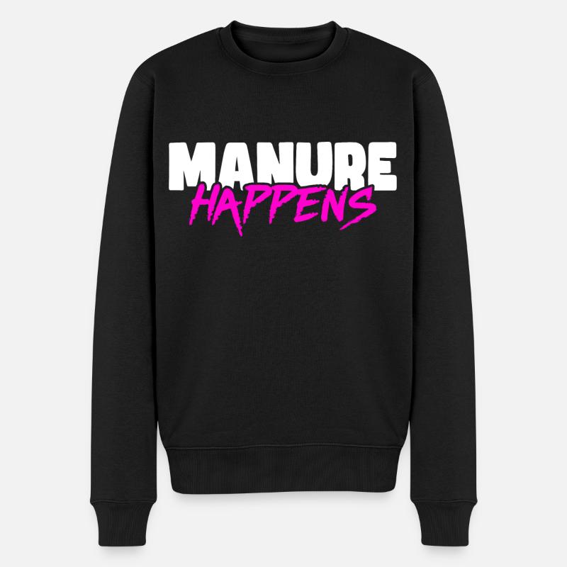 Damn Happens - Conception drôle d’agriculteur - Pull Premium bio Homme - noir