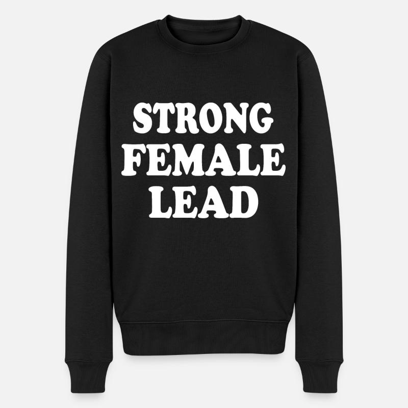 Strong female lead - Männer Premium Bio Pullover - Schwarz