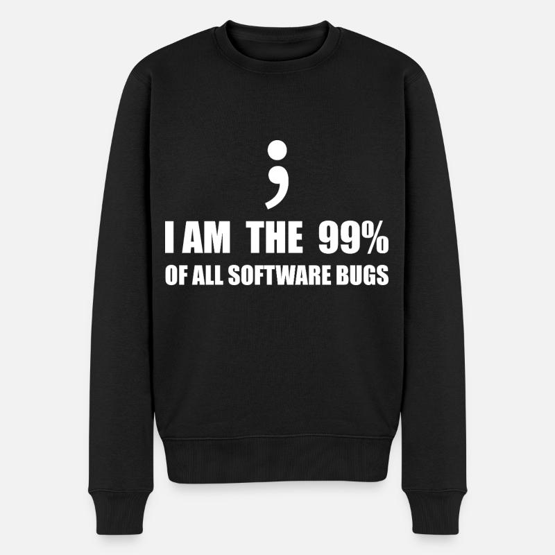 Computer Scientist Programmer - Men's Premium Organic Jumper - black