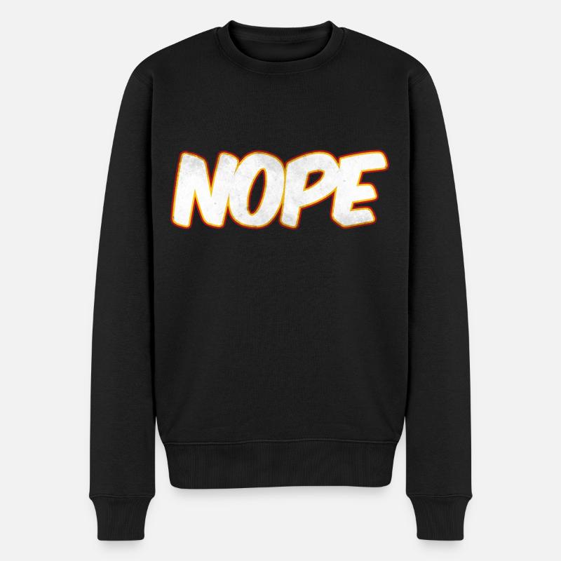 NOPE Nope nope - Pull Premium bio Homme - noir